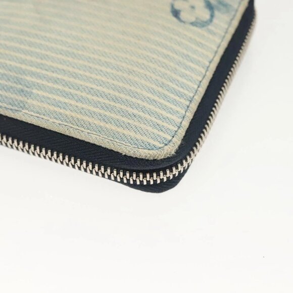 LOUIS VUITTON Monogram Watercolor Zippy Compact Wallet Blue M80461 Auth bs28348 - Picture 10 of 16